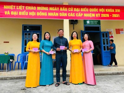 TRƯỜNG MẦM NON HIM LAM THAM GIA NGÀY HỘI BẦU CỬ ĐẠI BIỂU QUỐC HỘI KHÓA XVI VÀ ĐẠI BIỂU HỘI ĐỒNG NHÂN DÂN CÁC CẤP NHIỆM KỲ 2026 – 2031